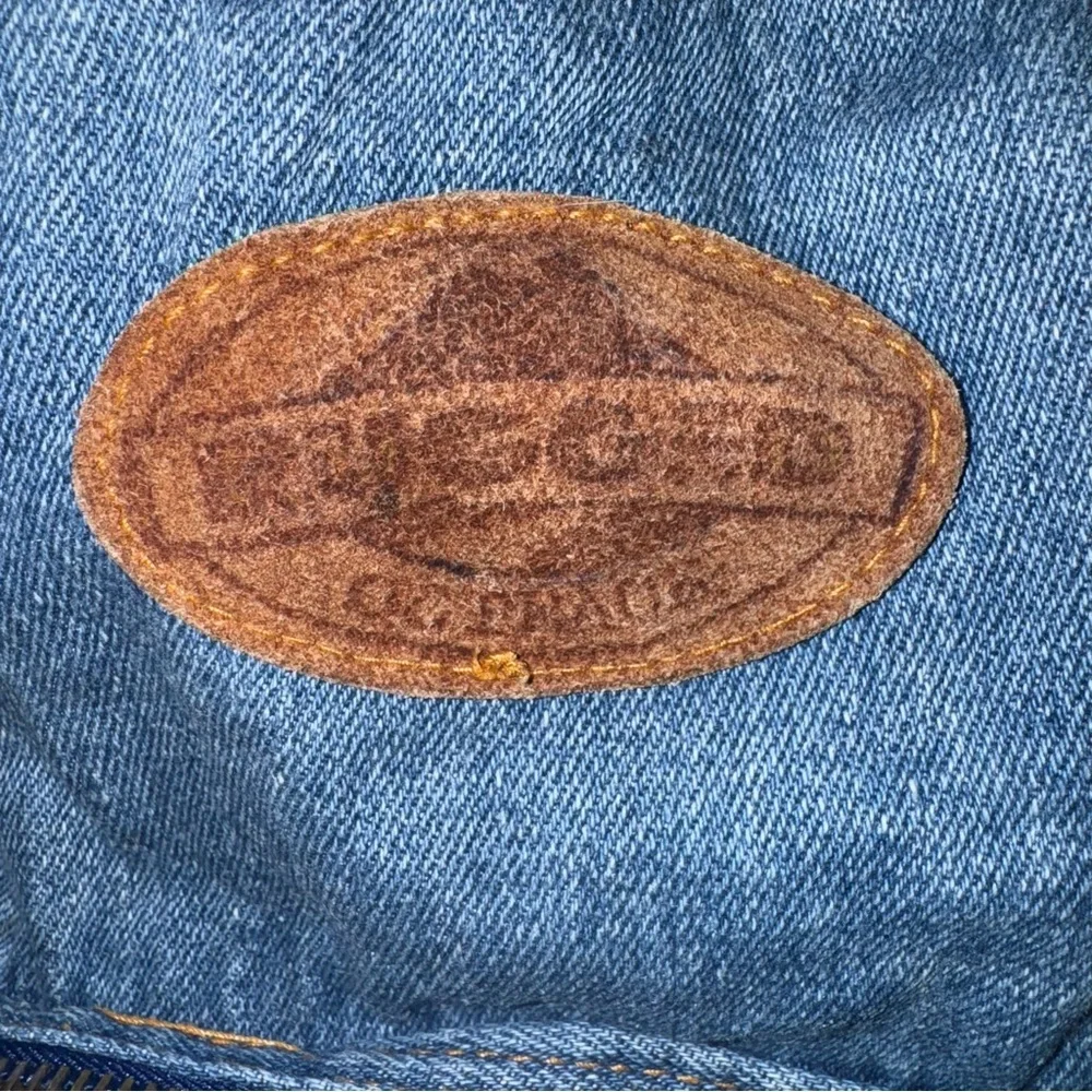 Vintage Rugged Exposure Denim Backpack Blue Jean 90s Y2K Bag - Picture 7 of 12